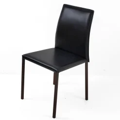 Viadurini Living Moderne Stühle-Esszimmerstuhl mit Cortenstruktur und Ledersitz Made in Italy - Orietta