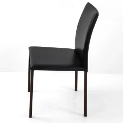 Viadurini Living Moderne Stühle-Esszimmerstuhl mit Cortenstruktur und Ledersitz Made in Italy - Orietta