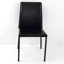 Viadurini Living Moderne Stühle-Esszimmerstuhl mit Cortenstruktur und Ledersitz Made in Italy - Orietta