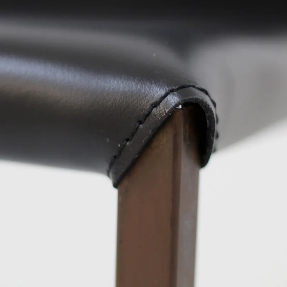 Viadurini Living Moderne Stühle-Esszimmerstuhl mit Cortenstruktur und Ledersitz Made in Italy - Orietta