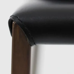 Viadurini Living Moderne Stühle-Esszimmerstuhl mit Cortenstruktur und Ledersitz Made in Italy - Orietta