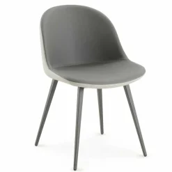 Viadurini Living Moderne Stühle-Esszimmerstuhl mit Ecoleather Sitz Made in Italy, 2 Stück - Nobelio