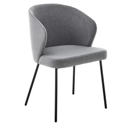 Viadurini Living Design Stühle-Esszimmerstuhl mit Metallstruktur und Samtsitz Made in Italy - Rodino