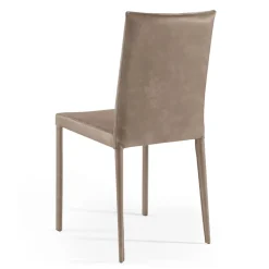 Viadurini Living Design Stühle-Esszimmerstuhl mit niedriger Rückenlehne aus Made in Italy-Stoff – Lenkräder