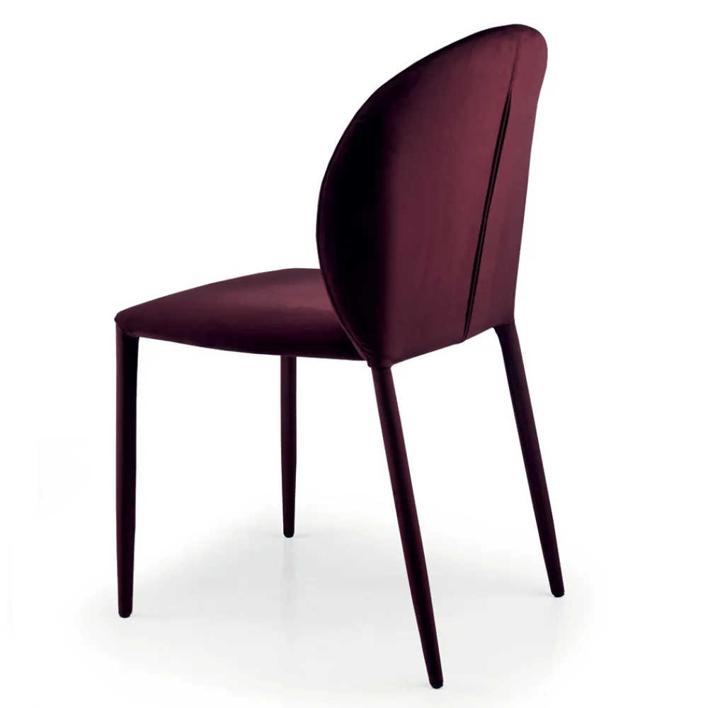 Viadurini Living Moderne Stühle-Esszimmerstuhl mit Samtbezug, hergestellt in Italien, 4 Stück – Victory