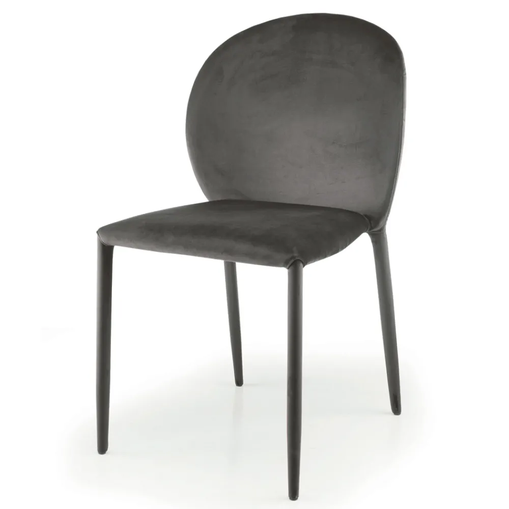 Viadurini Living Moderne Stühle-Esszimmerstuhl mit Samtbezug, hergestellt in Italien, 4 Stück – Victory