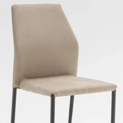 Viadurini Living Moderne Stühle-Esszimmerstuhl Sitzen in Mikrofaser Made in Italy, 2 Stück - Camelia