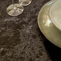 Viadurini Living Esstische-Esszimmertischplatte aus matt Keramik und Metallbeinen - Monacco