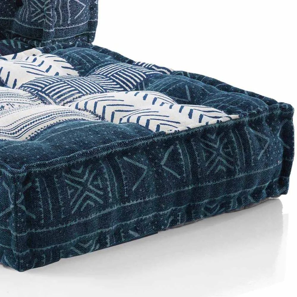 Viadurini Living Moderne Sessel-Ethnic Design Chaise Longue Sessel aus grauem oder blauem Samt - Fiber