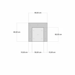 Viadurini Living Moderne Sessel-Ethnic Design Chaise Longue Sessel aus grauem oder blauem Samt - Fiber