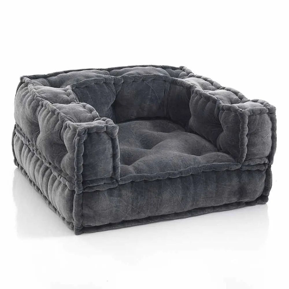 Viadurini Living Moderne Sessel-Ethnic Lounge Armchair aus Patchwork - Stoff oder Samtfaser