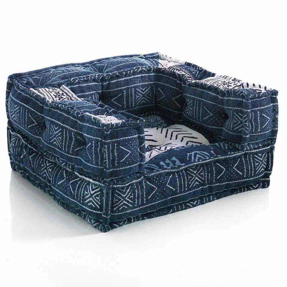 Viadurini Living Moderne Sessel-Ethnic Lounge Armchair aus Patchwork - Stoff oder Samtfaser