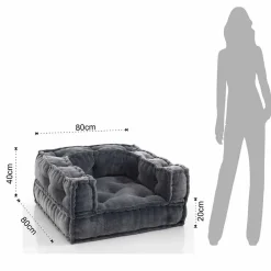 Viadurini Living Moderne Sessel-Ethnic Lounge Armchair aus Patchwork - Stoff oder Samtfaser