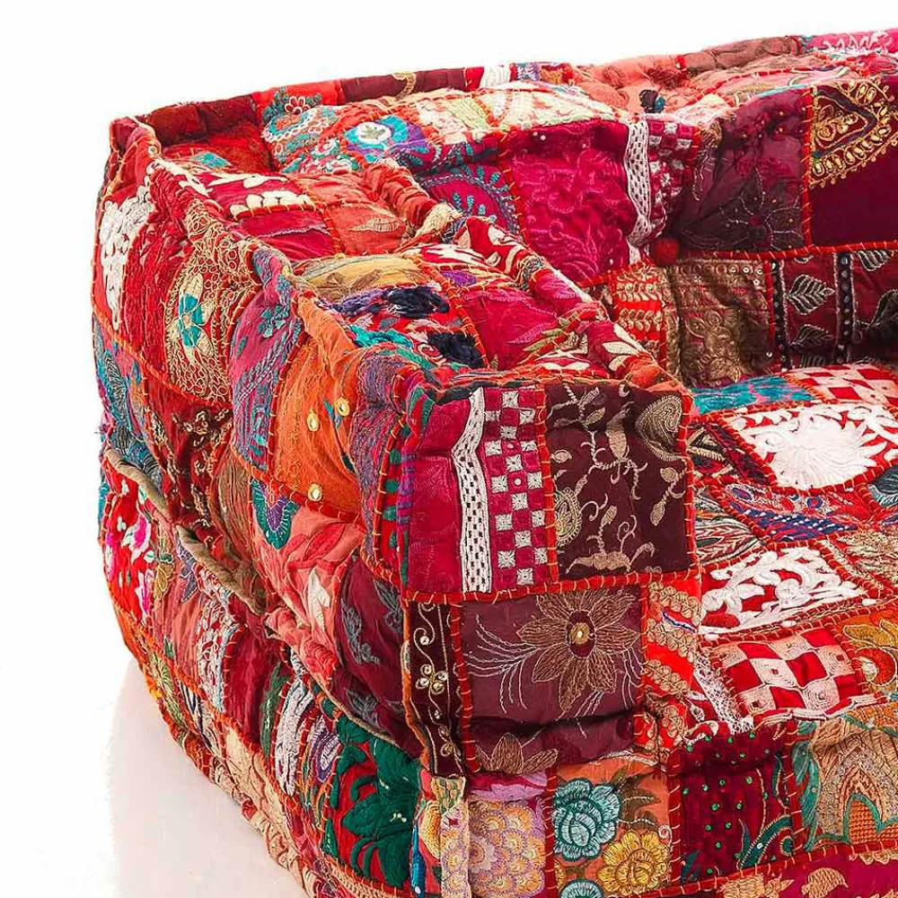 Viadurini Living Moderne Sessel-Ethnic Lounge Armchair aus Patchwork - Stoff oder Samtfaser