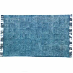 Viadurini Living Teppiche-Ethnische farbige rechteckige Stoff Teppich mit Quasten - Fibraù