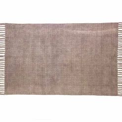 Viadurini Living Teppiche-Ethnische farbige rechteckige Stoff Teppich mit Quasten - Fibraù