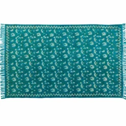 Viadurini Living Teppiche-Ethnische farbige rechteckige Stoff Teppich mit Quasten - Fibraù