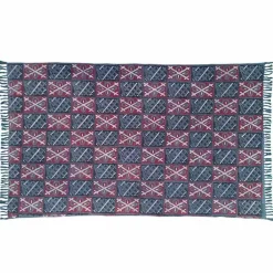 Viadurini Living Teppiche-Ethnische farbige rechteckige Stoff Teppich mit Quasten - Fibraù