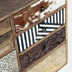 Viadurini Living Sideboards-Ethnische Kommode aus recyceltem Mangoholz und Akazie Homemotion - Auriel