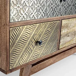 Viadurini Living Sideboards-Ethnische Kommode aus recyceltem Mangoholz und Akazie Homemotion - Auriel