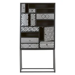 Viadurini Living Sideboards-Ethnischer Mosaikschrank 4 Türen 6 Schubladen aus Mangoholz - Vanitoso