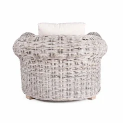 Viadurini in the Garden Sessel Rattan-Ethnischer Sessel für drinnen oder draußen in Rattan Homemotion - Francioso