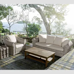 Viadurini in the Garden Sessel Rattan-Ethnischer Sessel für drinnen oder draußen in Rattan Homemotion - Francioso