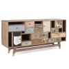 Viadurini Living Sideboards-Ethnisches Sideboard aus recyceltem Mangoholz und Akazie Homemotion - Auriel