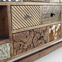 Viadurini Living Sideboards-Ethnisches Sideboard aus recyceltem Mangoholz und Akazie Homemotion - Auriel