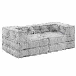 Viadurini in the Garden Gartensofas-Ethnisches Zweisitzer-Gartensofa aus wasserabweisendem Stoff - Shamo