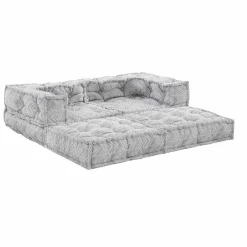 Viadurini in the Garden Gartensofas-Ethnisches Zweisitzer-Gartensofa aus wasserabweisendem Stoff - Shamo