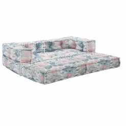 Viadurini in the Garden Gartensofas-Ethnisches Zweisitzer-Gartensofa aus wasserabweisendem Stoff - Shamo