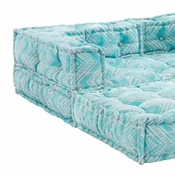 Viadurini in the Garden Gartensofas-Ethnisches Zweisitzer-Gartensofa aus wasserabweisendem Stoff - Shamo