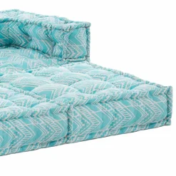 Viadurini in the Garden Gartensofas-Ethnisches Zweisitzer-Gartensofa aus wasserabweisendem Stoff - Shamo