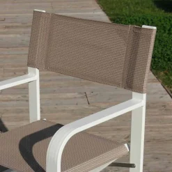 Viadurini in the Garden Gartenstühle Metall-Faltbare Leinwand Regiestuhl, Made in Italy, 2 Stück - Susy