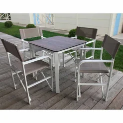 Viadurini in the Garden Gartenstühle Metall-Faltbare Leinwand Regiestuhl, Made in Italy, 2 Stück - Susy