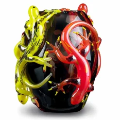 Viadurini Living Deko Vasen-Farbige Glasvase mit Geckos Handgefertigt in Italien - Geco