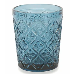 Viadurini Kitchen Gläser Set-Farbige Glaswassergläser mit Arabeskenverzierungen 12 Stück - Marokko