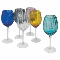 Viadurini Kitchen Weinkelch-Farbige und moderne Glasweingläser 12 Stück Eleganter Service - Persien