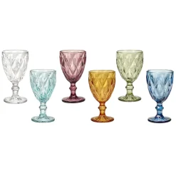 Viadurini Kitchen Gläser Set-Farbige Weingläser in modernem Designglas 12 Stück - Timon
