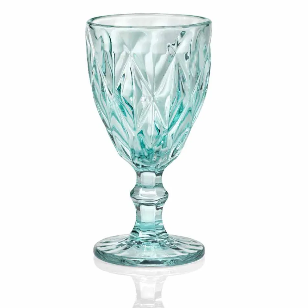 Viadurini Kitchen Gläser Set-Farbige Weingläser in modernem Designglas 12 Stück - Timon