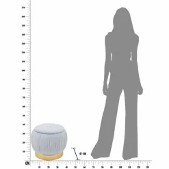 Viadurini Living Sitzsäcke|Sitzsäcke-Farbiger Aufbewahrungshocker im modernen Design aus Holz und Stoff - Jenna