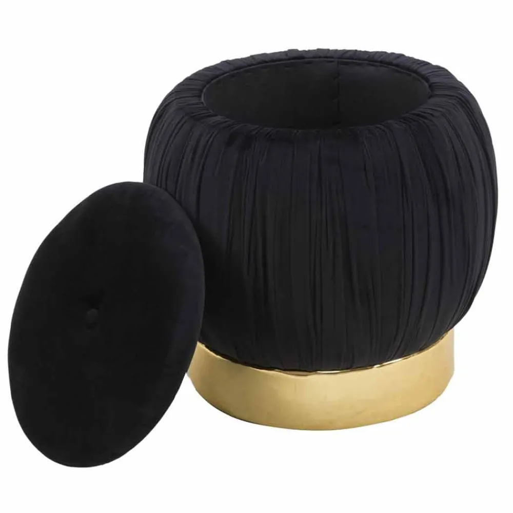 Viadurini Living Sitzsäcke|Sitzsäcke-Farbiger Aufbewahrungshocker im modernen Design aus Holz und Stoff - Jenna