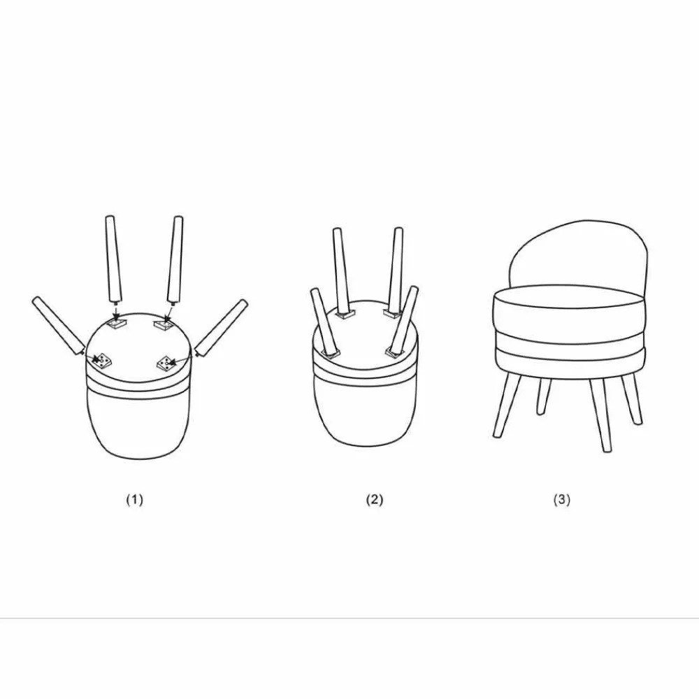 Viadurini Living Moderne Sessel-Farbiger Mini-Sessel mit modernem Design aus Holz und Stoff - Koah