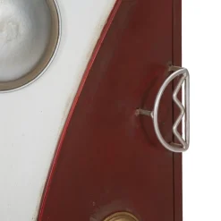 Viadurini Living Nachttische-Farbiger Nachttisch aus Tannenholz und Eisen mit Tür und Schublade - Baiocco