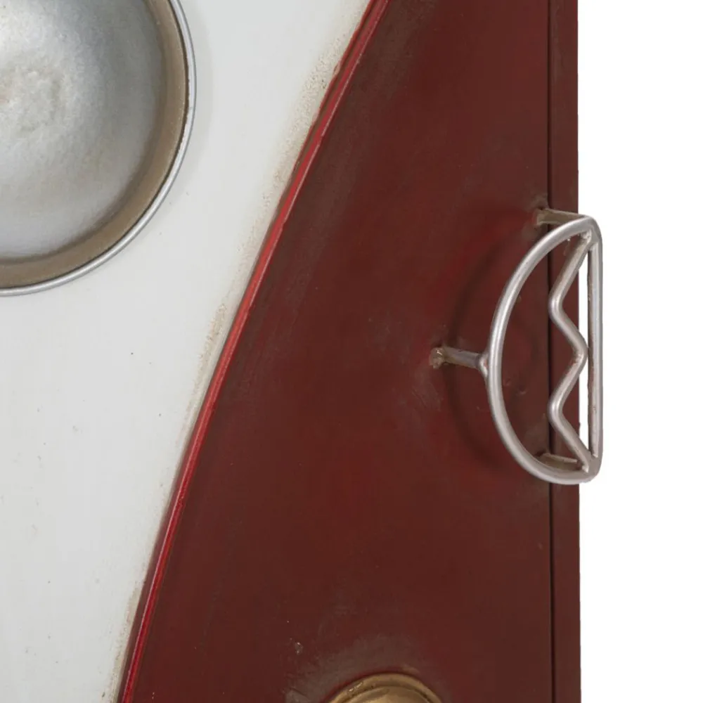 Viadurini Living Nachttische-Farbiger Nachttisch aus Tannenholz und Eisen mit Tür und Schublade - Baiocco