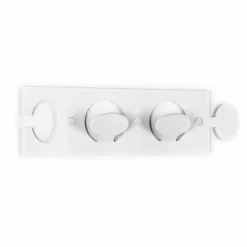 Viadurini Decor Wandgarderobe-Farbiger Plexiglas-Wandhalter mit 2 Haken 3 Stück - Fratack