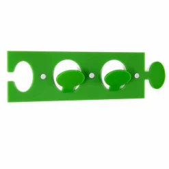 Viadurini Decor Wandgarderobe-Farbiger Plexiglas-Wandhalter mit 2 Haken 3 Stück - Fratack