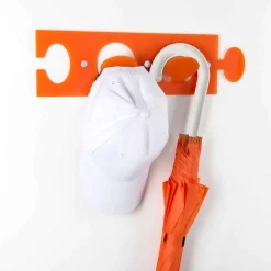 Viadurini Decor Wandgarderobe-Farbiger Plexiglas-Wandhalter mit 2 Haken 3 Stück - Fratack