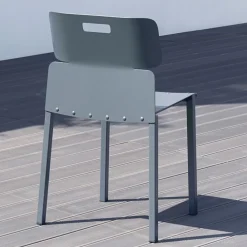 Viadurini in the Garden Gartenstühle Metall-Farbiger stapelbarer Stuhl für den Außenbereich aus Aluminium Made in Italy - Dobla